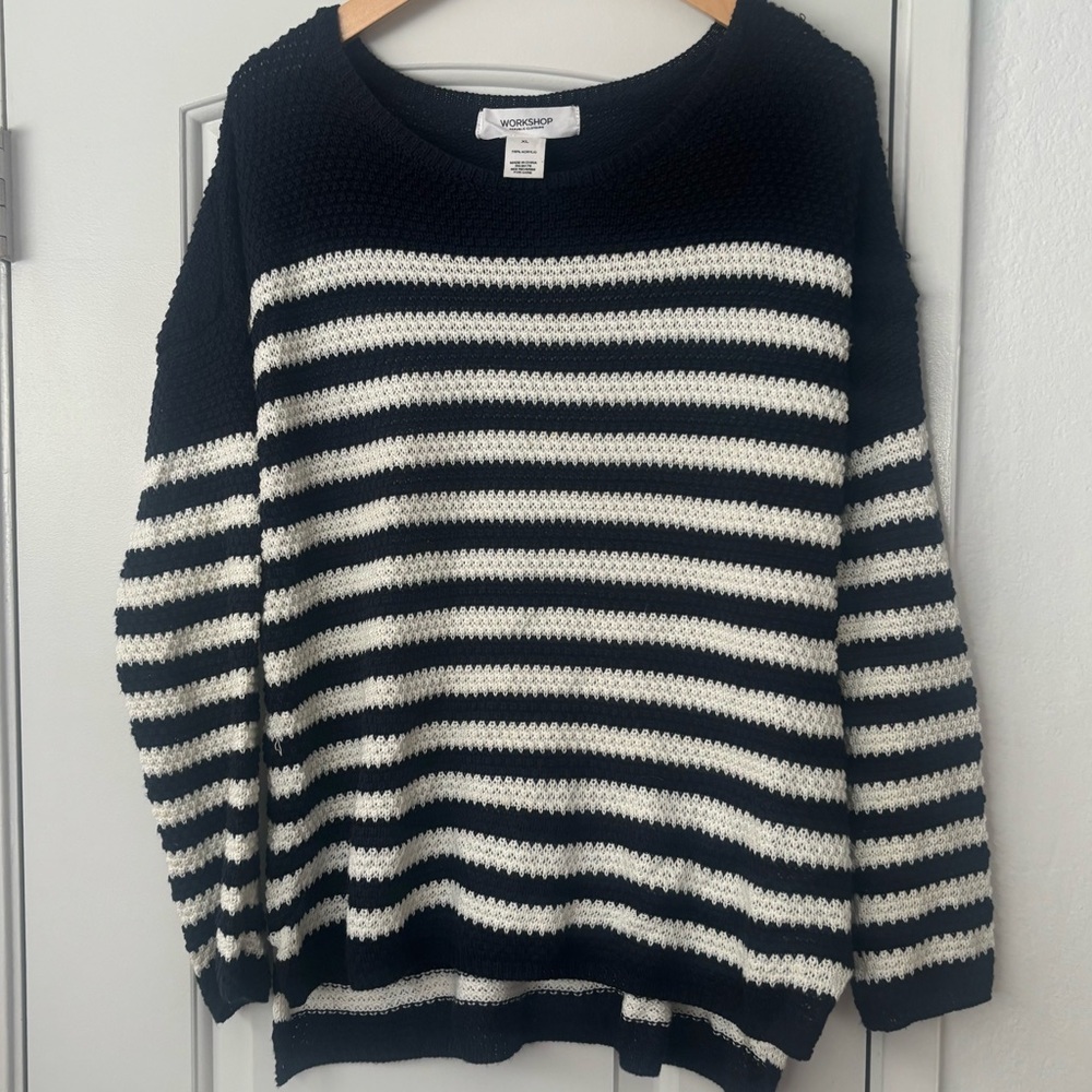 Striped soft sweater